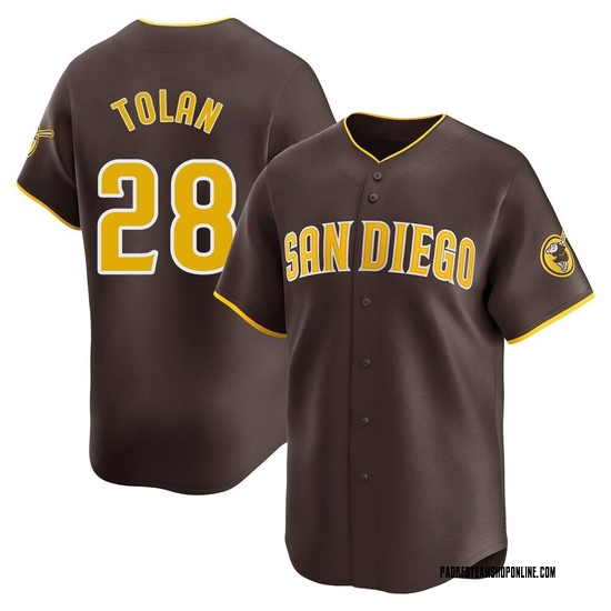 Men's Bobby Tolan San Diego Padres Limited Brown Away Jersey