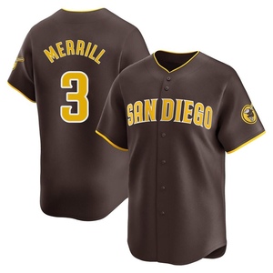 Men's Jackson Merrill San Diego Padres Limited Brown Away Jersey