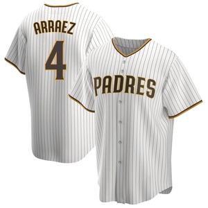 Men's Luis Arraez San Diego Padres Replica White /Brown Home Jersey