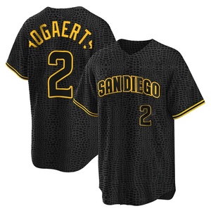Men's Xander Bogaerts San Diego Padres Replica Black Snake Skin City Jersey