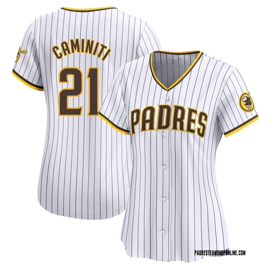 Women's Ken Caminiti San Diego Padres Limited White Home Jersey
