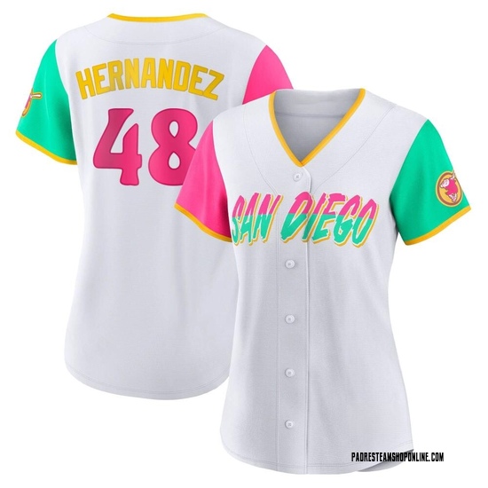 Women's Nick Hernandez San Diego Padres Authentic White 2022 City Connect Jersey
